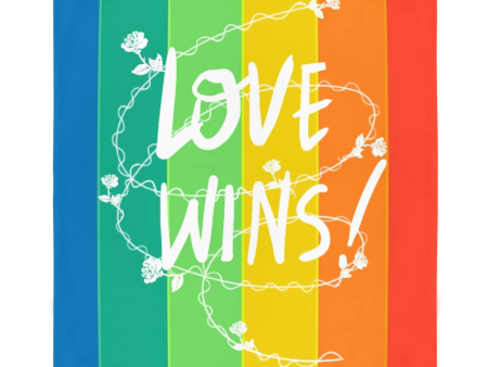 Love Wins Sublimation Bandana For Cheap