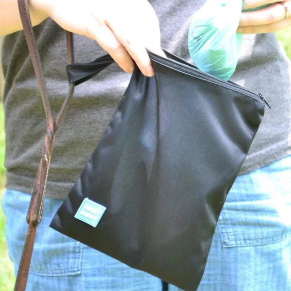 Black Yucky Puppy Dog Poop Bag Holders- Extra Large Size on Sale