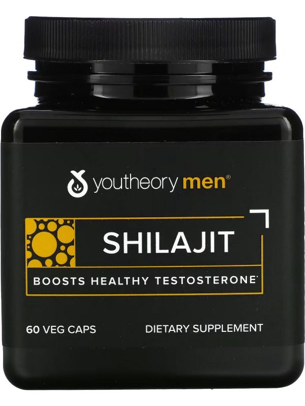 Youtheory, Men s Shilajit Advanced, Boosts Healthy Testosterone, 60 Capsules Fashion