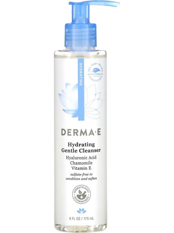 DERMA E, Hydrating Gentle Cleanser, 6 fl oz Discount