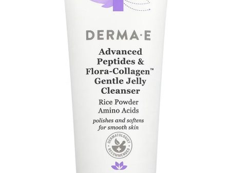 DERMA E, Advanced Peptides and Flora-Collagen Gentle Jelly Cleanser, 4 oz Discount