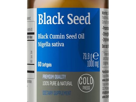 Talya, Black Seed, Black Cumin Seed Oil, Nigella Sativa, 1000 mg, 60 Softgels Sale