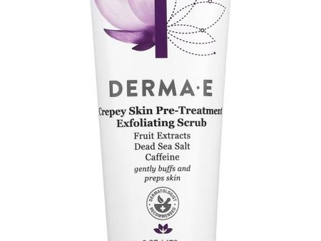 DERMA E, Crepey Skin Pre-Treatment Exfoliating Scrub, 6 oz Online