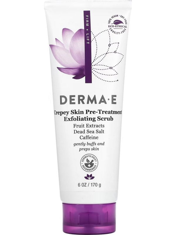 DERMA E, Crepey Skin Pre-Treatment Exfoliating Scrub, 6 oz Online