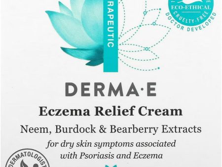 DERMA E, Eczema Relief Cream, 4 oz For Sale