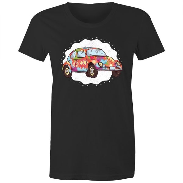 Women s Hippie Car T-shirt on Sale