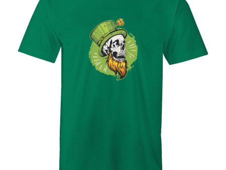 Men s Saint Patrick Skull T-shirt For Cheap