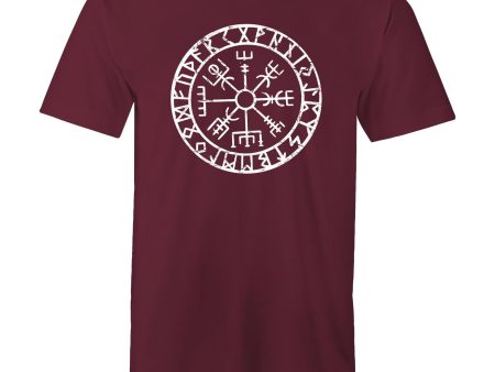 Men s Vegvisir Viking Compass T-shirt on Sale