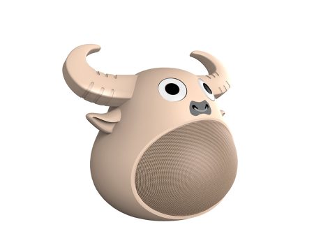 Fitsmart Bluetooth Animal Face Speaker Portable Wireless Stereo Sound - Khaki Online now