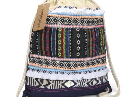 Cool High Quality Draw String Bag With Hippie Design Fashion