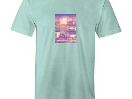 Men s Vaporwave City T-shirt Online Hot Sale