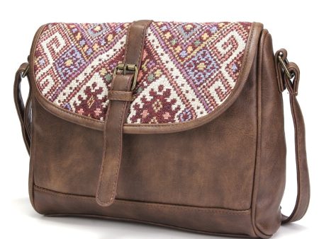 Cool Vintage Styled Messenger Bag With Patchwork Design For Cheap