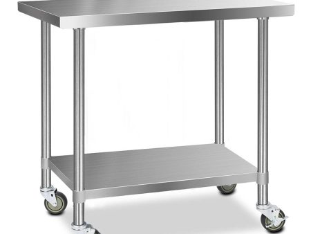 Commercial Hydroponic   Nursery Stainless Steel Work Bench - 1219MM x 610MM For Discount