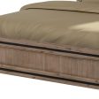 Queen Size Silver Brush Bed Frame in Acacia Wood Construction Hot on Sale