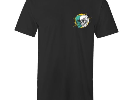 Men s Two Skulls Tall T-shirt Cheap