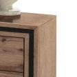 Bedside Table 2 drawer Night Stand with Solid Acacia Storage in Sliver Brush Colour Cheap