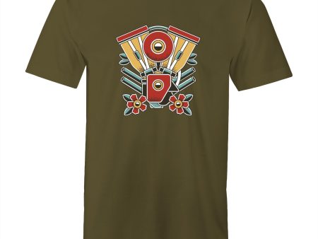 Men s Motorbike Tattoo T-shirt Supply