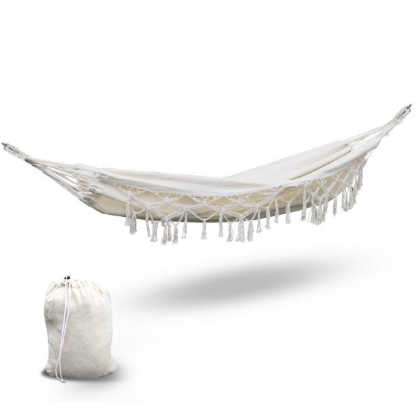 Cream Hammock With Tassels - Single on Sale