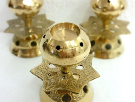 Brass Incense Cone Holder - Lotus For Cheap