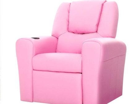 Pink Kids Recliner Sofa Chair   Lounge Discount