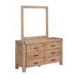 4 Pieces Bedroom Suite in Solid Wood Veneered Acacia Construction Timber Slat King Single Size Oak Colour Bed, Bedside Table & Dresser on Sale