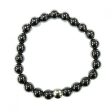 Hematite Crystal Bracelet With Stainless Steel Bead Online Sale