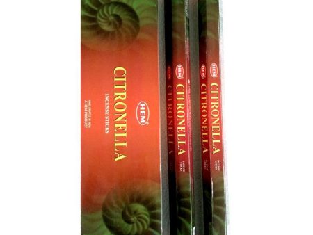 Citronella Garden Incense Sticks - HEM - Box Of 6 Discount