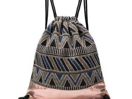 Cool Women s Tribal High Quality Draw String Back Pack Fashion