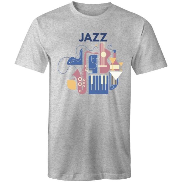 Men s Abstract Jazz Music T-shirt on Sale