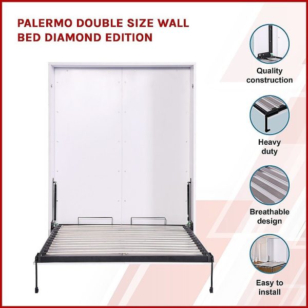 Palermo Double Size Wall Bed Diamond Edition For Cheap