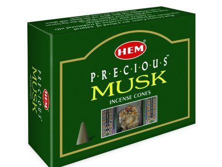 HEM - Precious Musk - 120 Incense Cones Online Hot Sale