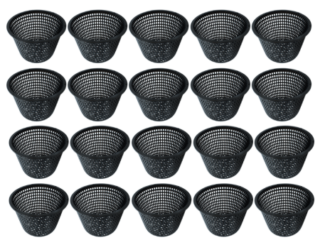 Black Net Pot - 200mm X 130mm - 20 Pack Supply