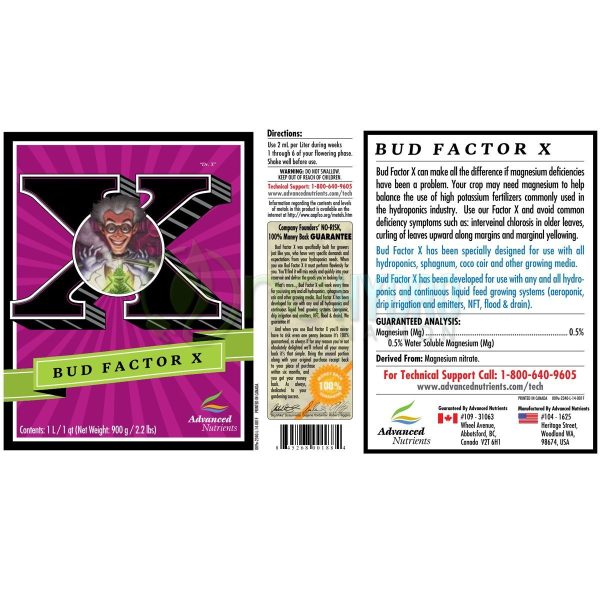 Advanced Nutrients Bud Factor X - 1L For Sale