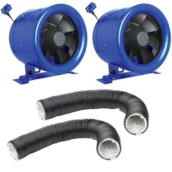 8 Inch Hyper Fan + PVC Ducting Kit Online now