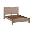 Queen size Bed Frame in Solid Acacia Veneered Medium High Headboard in Oak For Cheap