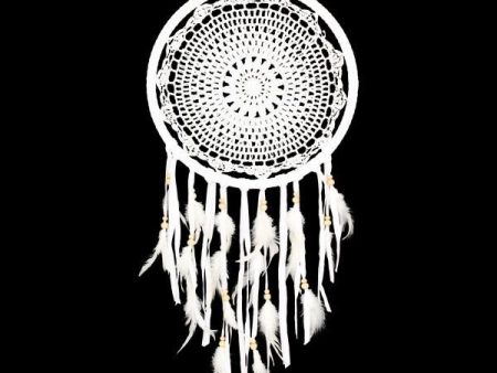 Medium White Crochet Dream Catcher Sale