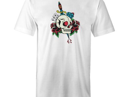 Men s Bad Luck Tattoo Skull Tall Tee T-shirt Online