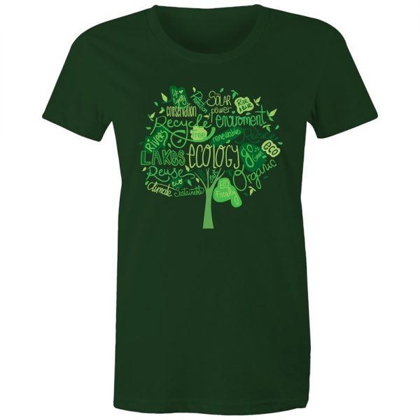 Women s Earth Day Tree T-shirt For Cheap