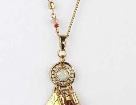 Necklace Feather Gold For Discount