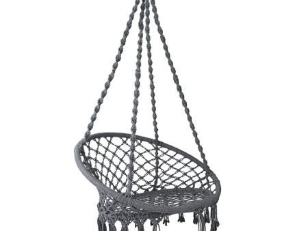 Hippie Styled Grey Hammock Swing Chair Discount