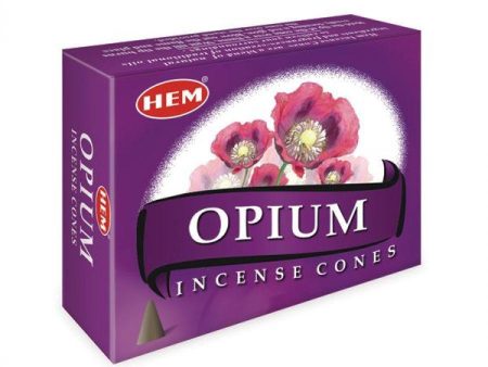 HEM - Opium - 120 Incense Cones on Sale