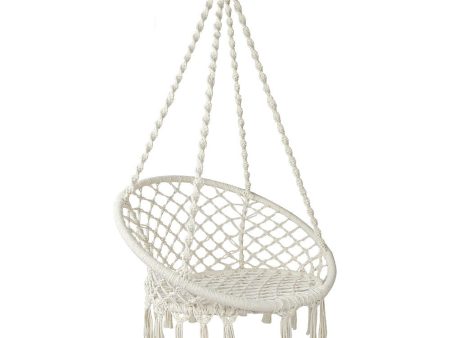 Hippie Styled Cream Hammock Swing Chair Online now