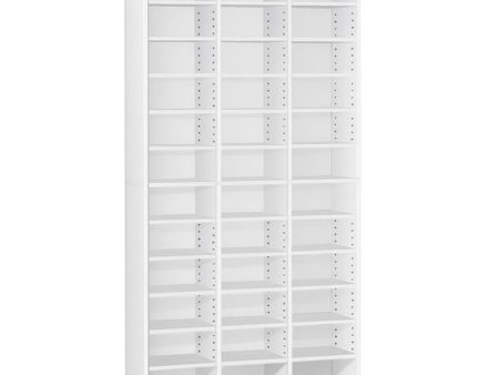 White Adjustable Book Storage Shelf Supply