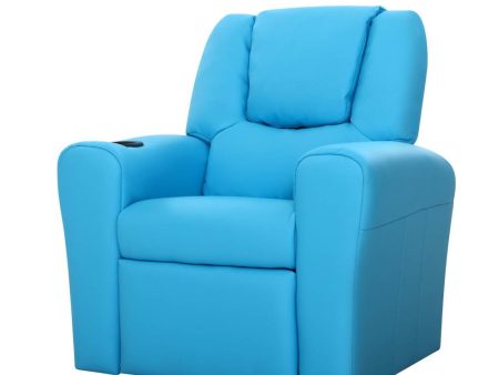 Blue Kids Recliner Sofa Chair   Lounge Discount