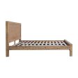 4 Pieces Bedroom Suite in Solid Wood Veneered Acacia Construction Timber Slat King Single Size Oak Colour Bed, Bedside Table & Tallboy Cheap