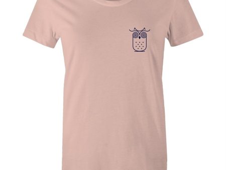 Women s Awake Owl Pocket T-shirt For Sale