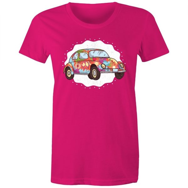 Women s Hippie Car T-shirt on Sale