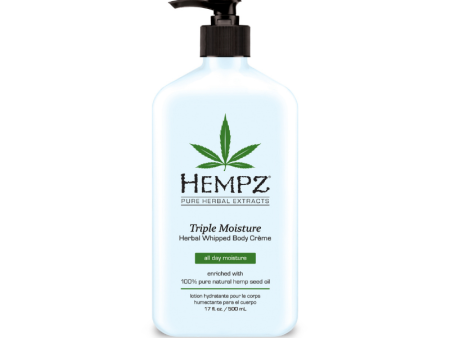 Hempz Triple Moisture Herbal Whipped Body Crème - 500ml For Cheap