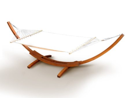 Garden   Patio Hammock With Wooden Stand For Sale