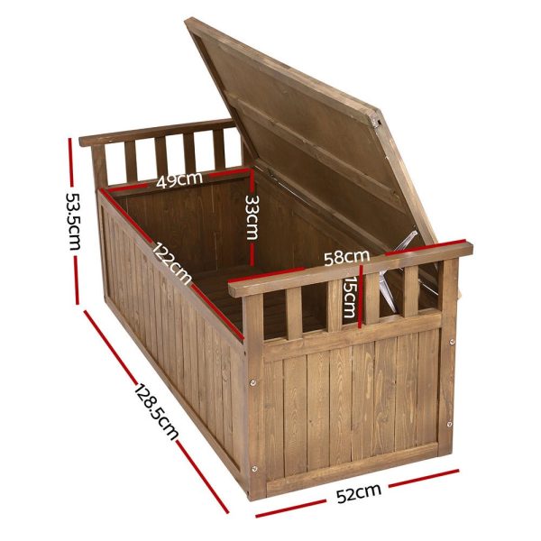 1.28m Garden Storage Box   Bench For Cheap